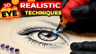 Beheers de 3D Realistische Oogtatoeage | Tutorial Zonder Witte Inkt Techniek (3RL/7RS)