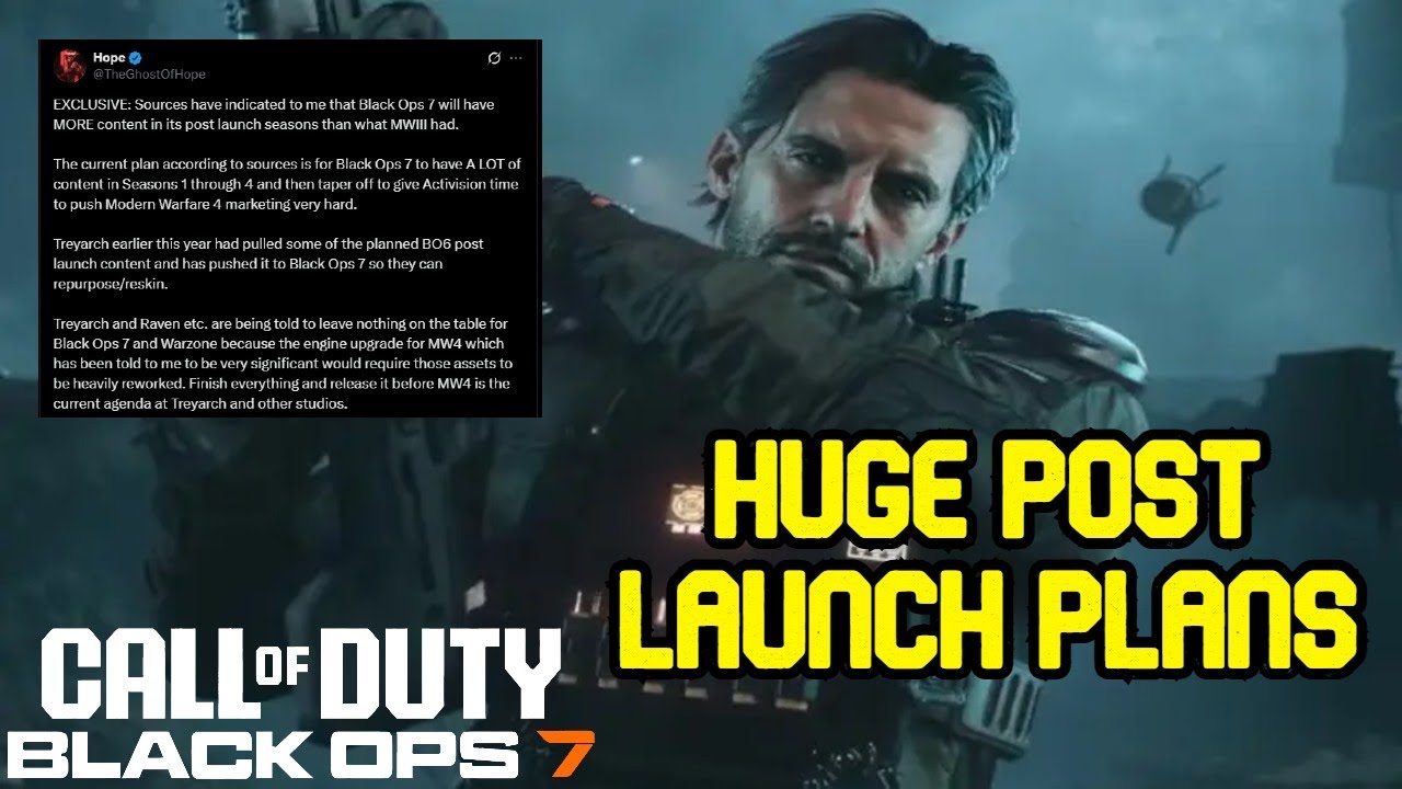 HUGE Black Ops 7 Post Launch Content News! - YouTube