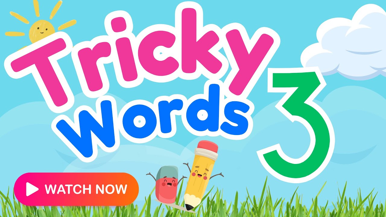 Tricky Learning 🎯 Tricky Words | Sight Words | Group 3 | Learn with Fun Examples ...