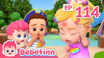 Ouch! Bebefinn Got A Boo Boo! | EP114 | Boo Boo Song In The Park | Fun Nursery Rhymes for Kids