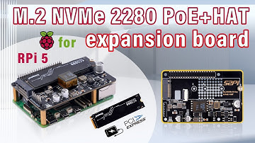52Pi  M.2 NVMe M-key & PoE+ Hat For Raspberry Pi 5   (P33) SKU: EP-0241 (Part.2)