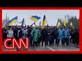 Crowd blocks Russians from nuclear power plant