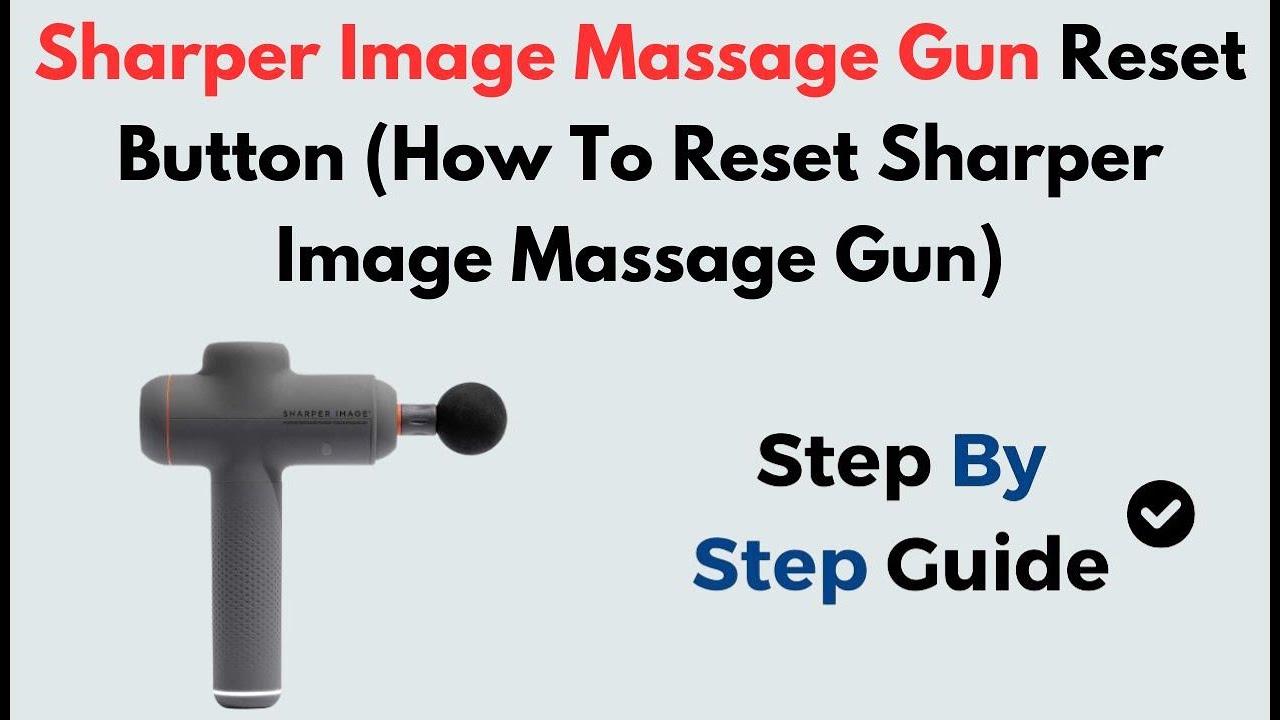 How to Reset Sharper Image Massage Gun | Reset Button Location