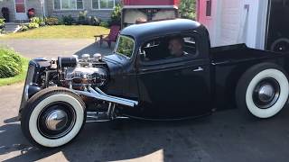 1937 Ford pickup hot rod Chevy 348 powered