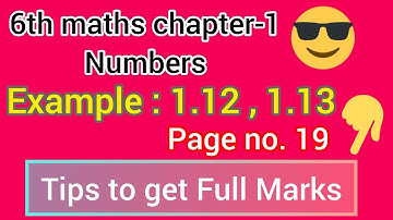 #6th Maths Chapter-1:Numbers Example: 1.12,1.13| Get 💯 with tips and tricks #@Interesting_Maths2601#6th
