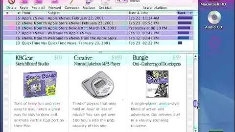 Apple - Quick Demo of Mac OS X Mail 10.0 - Cheetah - 2001