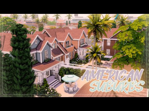 Видео: Американский пригород 🏡 | Симс 4: Строительство | The Sims 4: SpeedBuild