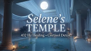 🌙 Selene’s Temple • 432 Hz • Full Moon & Silver Light • Relax & Lower Your Cortisol