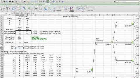 Value of Information (EVSI and EVPI) with Decision Trees in Excel: A Strategy Example