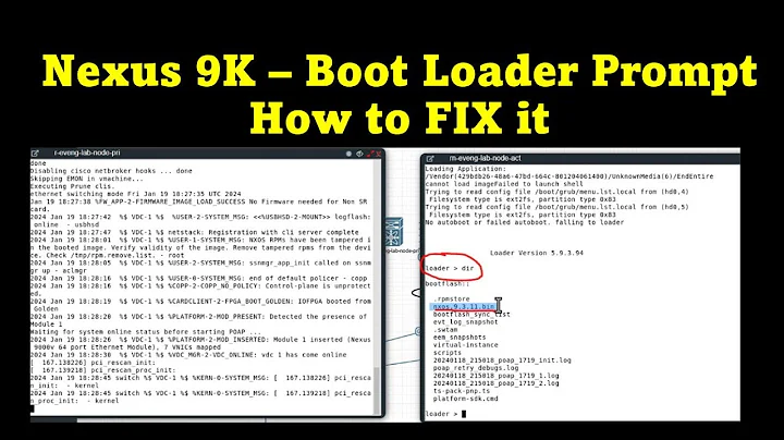 Cisco Nexus 9K – Boot Loader Prompt – How to FIX it