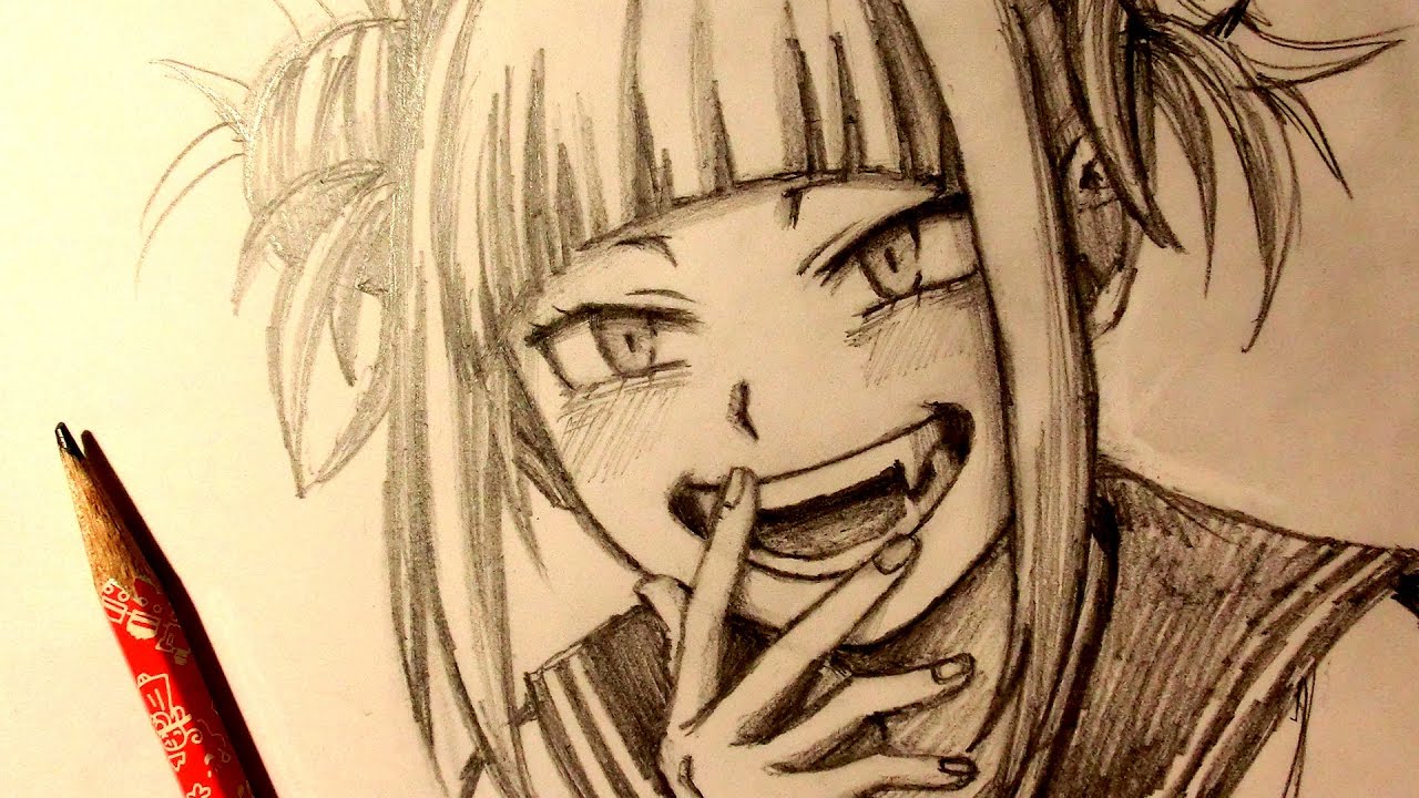 ASMR | Pencil Drawing 152 | Himiko Toga (Request) - YouTube