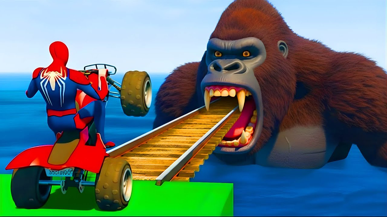 سبايدر مان بينقذ باتمان ضد آيرون مان ضد فينوم – لعبة مضحكة في GTA V مع الأبطال الخارقين