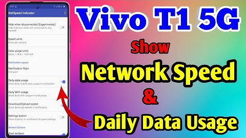 How To Show Daily Data Usage In Vivo T1 5G | Vivo T1 5G Show Daily Data Usage
