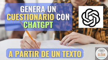 Genera un cuestionario a partir de un texto con ChatGPT | Crea un examen con IA | Tutorial