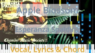 🎹Apple Blossom, Chord &amp; Lyrics, Esperanza Spalding, Synthesia Piano