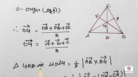 12 th Maths| chapter 6| Exercise 6.1 |Q.no:8 |Applications of vector algebra