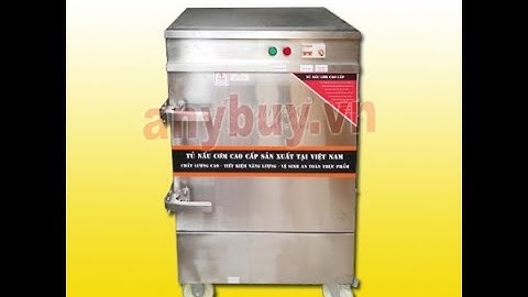 Tủ nấu cơm công nghiệp 6 khay APTOMAT hẹn giờ.