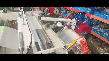 Fully automatic 2 times V fold bottom sealing garbage  bag making machine#biodegradable bag machine