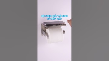 Kệ đựng cuộn giấy vệ sinh có mái che dán tường Hobby Home Decor G3 inox 304 #hobbyhomedecor