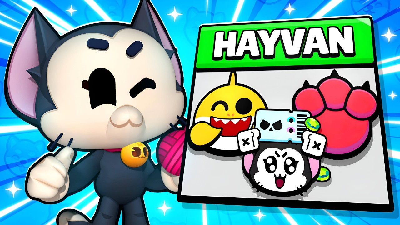 24 SAAT BOYUNCA HER ŞEY HAYVAN! (Hayvan Karakterler, Hayvan Kostümler ve Cezalar!) | Brawl Stars