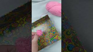 easy yarn crafts  craft idea pom pom yarn3