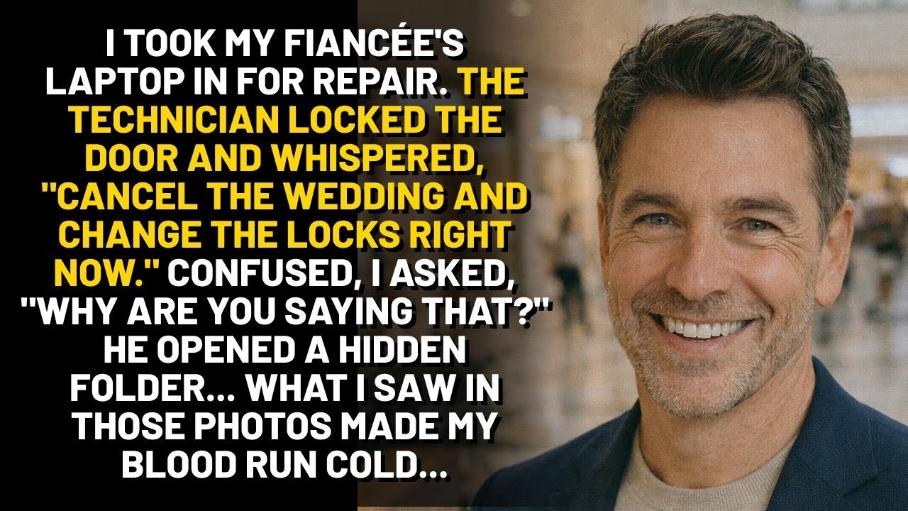 I TOOK HER LAPTOP FOR REPAIR  THE TECH SAID  'CANCEL THE WEDDING ' THEN HE SHOWED ME WHY