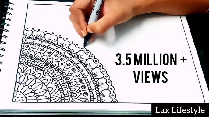 How To Draw Easy Mandala For Beginners