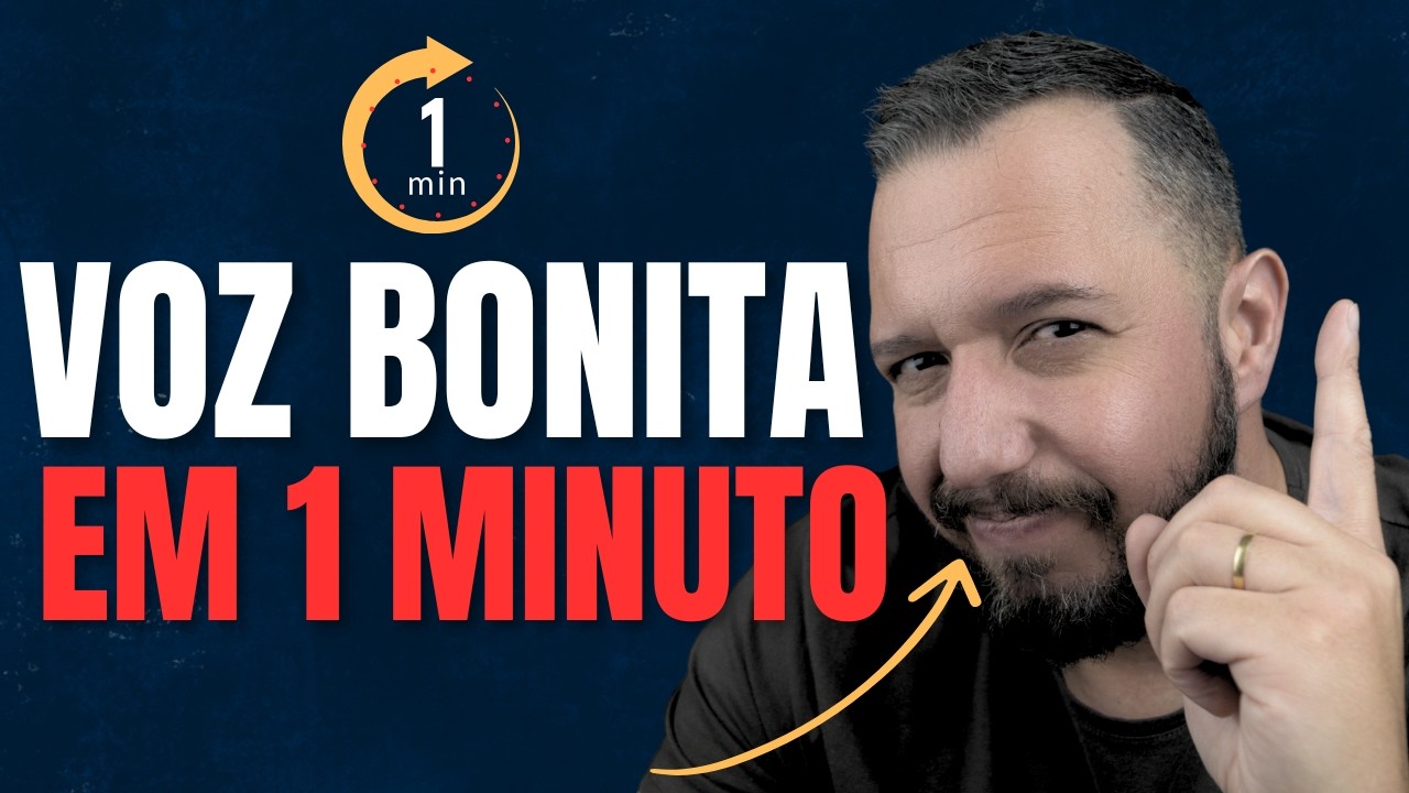 VOZ BONITA EM 1 MINUTO (EXERCÍCIO RÁPIDO)