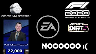 RIP CODEMASTERS - EA Buys Codemasters For $1.2 Billion