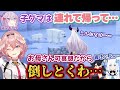 シロクマの親子を発見した後、親クマは殺して子グマを誘拐しようとする泥棒建設【ホロライブ切り抜き】