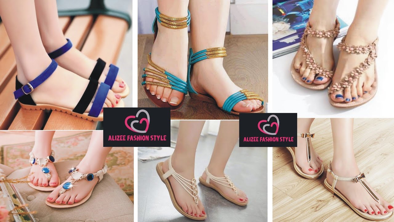 GIRLS FLAT SANDALS DESIGN LADIES PLANE SANDELS DESIGN 2020 SANDELS