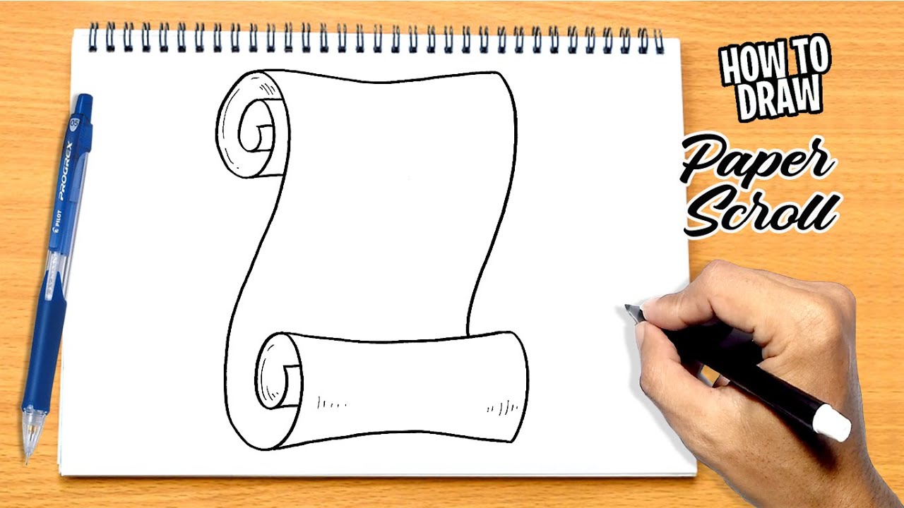 How to draw Paper Scroll 