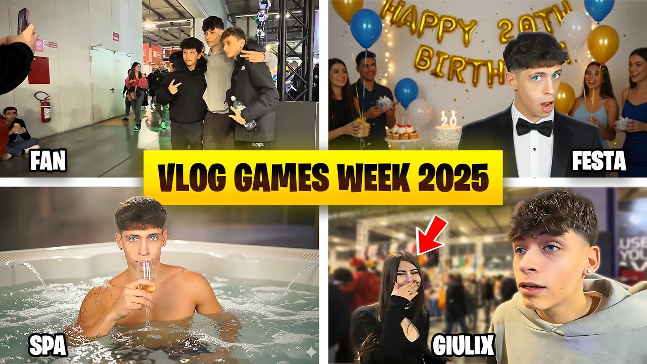 VLOG DEL GAMES WEEK A MILANO CON GIULIX + FESTA DEL MIO COMPLEANNO!!