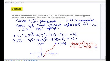 2.3 Continuity Part 3 Intermediate Value Theorem