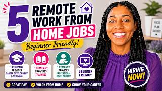 5 Remote Jobs Hiring NOW in 2026 | Paid Training + Benefits