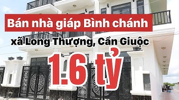 🔵 Bán nhà Cần Giuộc, xã Long thượng. mặt tiền đường Phạm Thị Kiều, giá rẻ 1 tỷ 7/ căn.