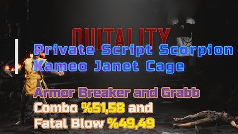 MK1 Scorpion and Kameo Janet Cage Combo | MK1 Script Cronus Zen