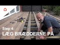 Træterrasse trin 4: Skru brædderne på