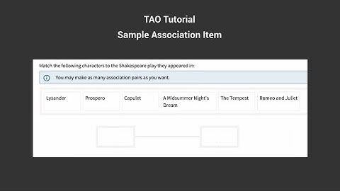 How to Create an Associate Item Using TAO