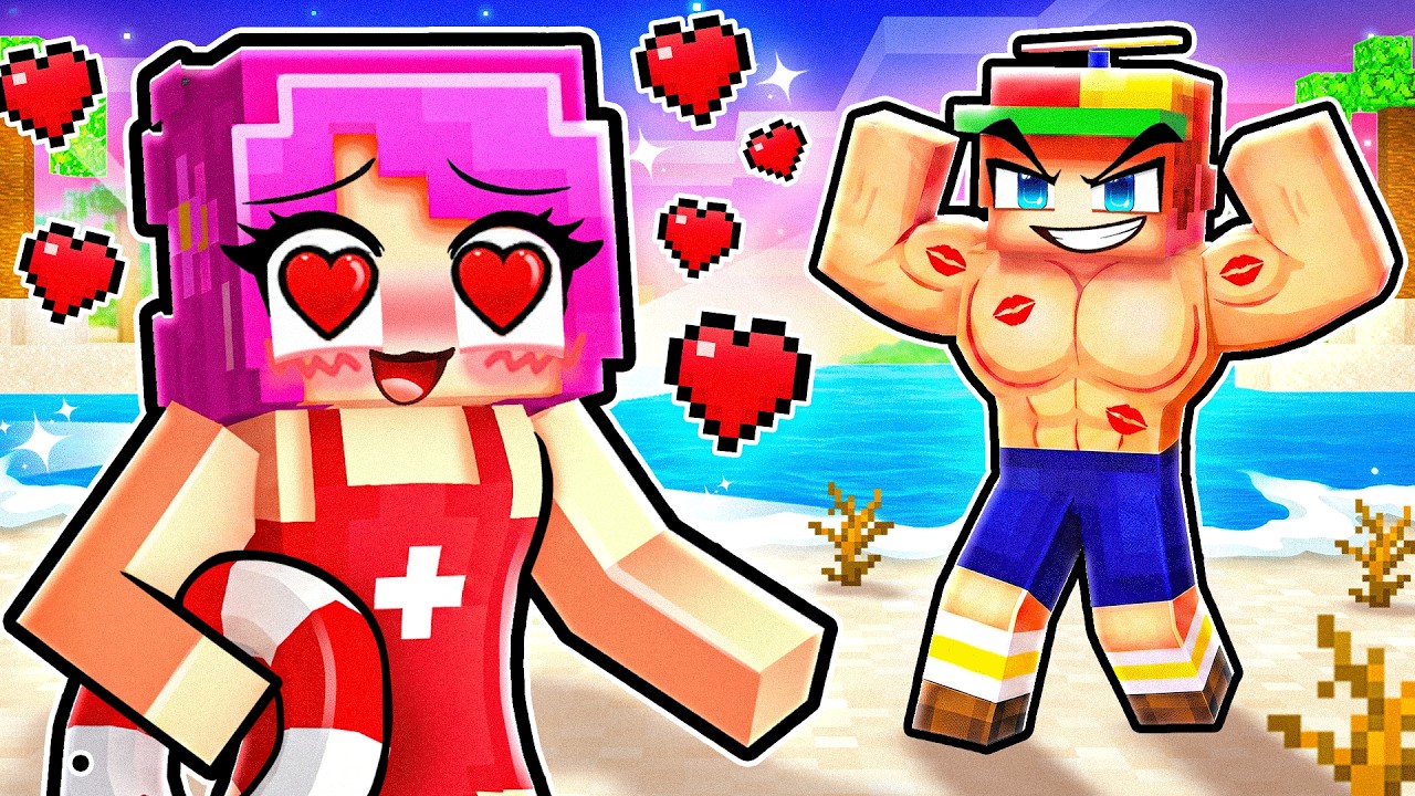 Lifeguard Daisy Has a Crush on Me in Minecraft!