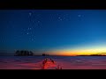 Зимнее Водохранилище из Дня в Ночь Таймлапс 4К Winter Reservoir from Day to Night 4K Timelapse