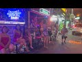 Colorful nightlife Pattaya soi buakhao 4k Apr 2024
