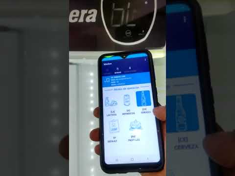 Programación por bluetooth de refrigerador Imbera