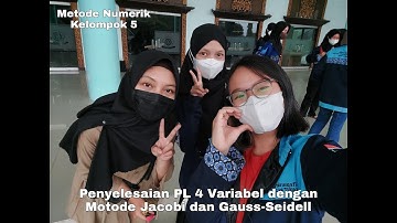 Penyelesaian PL 4 variabel Metode Jacobi & Gauss-Seidel (Excel)