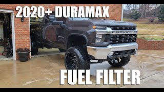 2020 2021 2022 Silverado 2500HD Duramax Diesel Fuel Filter Change How To DIY