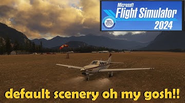 FS2024 CANADIAN ROCKIES SPECTACULAR BUSH LANDING IN JET PROP BONANZA FLYING LESSON