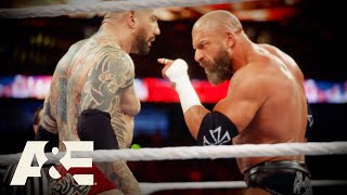Batista RETURNS & Challenges Triple H in ICONIC "Give Me What I Want!" Speech | WWE Rivals | A&E