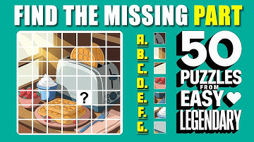 Can You Find the Missing Piece? 🔍 Easy to Legendary Puzzle Challenge | EP:74