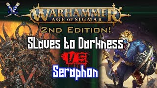 *NEW EDITION* Warhammer Age of Sigmar Battle Report - Seraphon Vs Slaves to Darkness! 1500Pts!