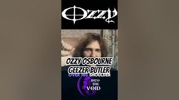 Ozzy Osbourne Meets Geezer Butler #ozzyosbourne #musicedit #shorts